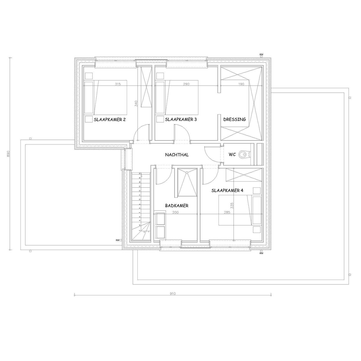 Sibomat inspiratiewoning grondplan Q13 verdiep