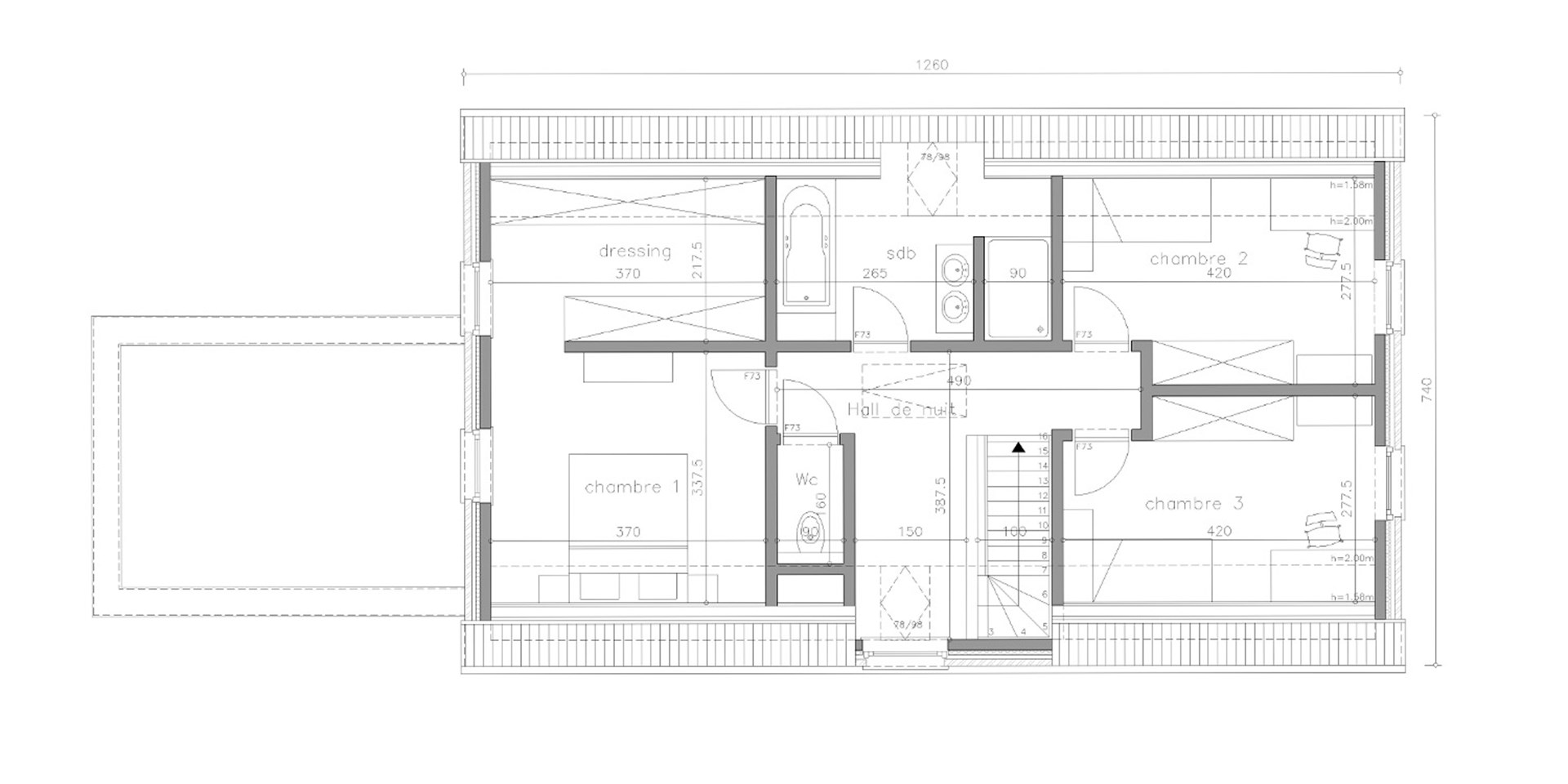 Sibomat T30 plan de maison étage