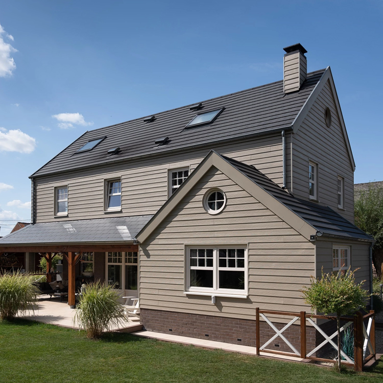 Maison familiale en bois construite par une entreprise de construction à Jodoigne 
