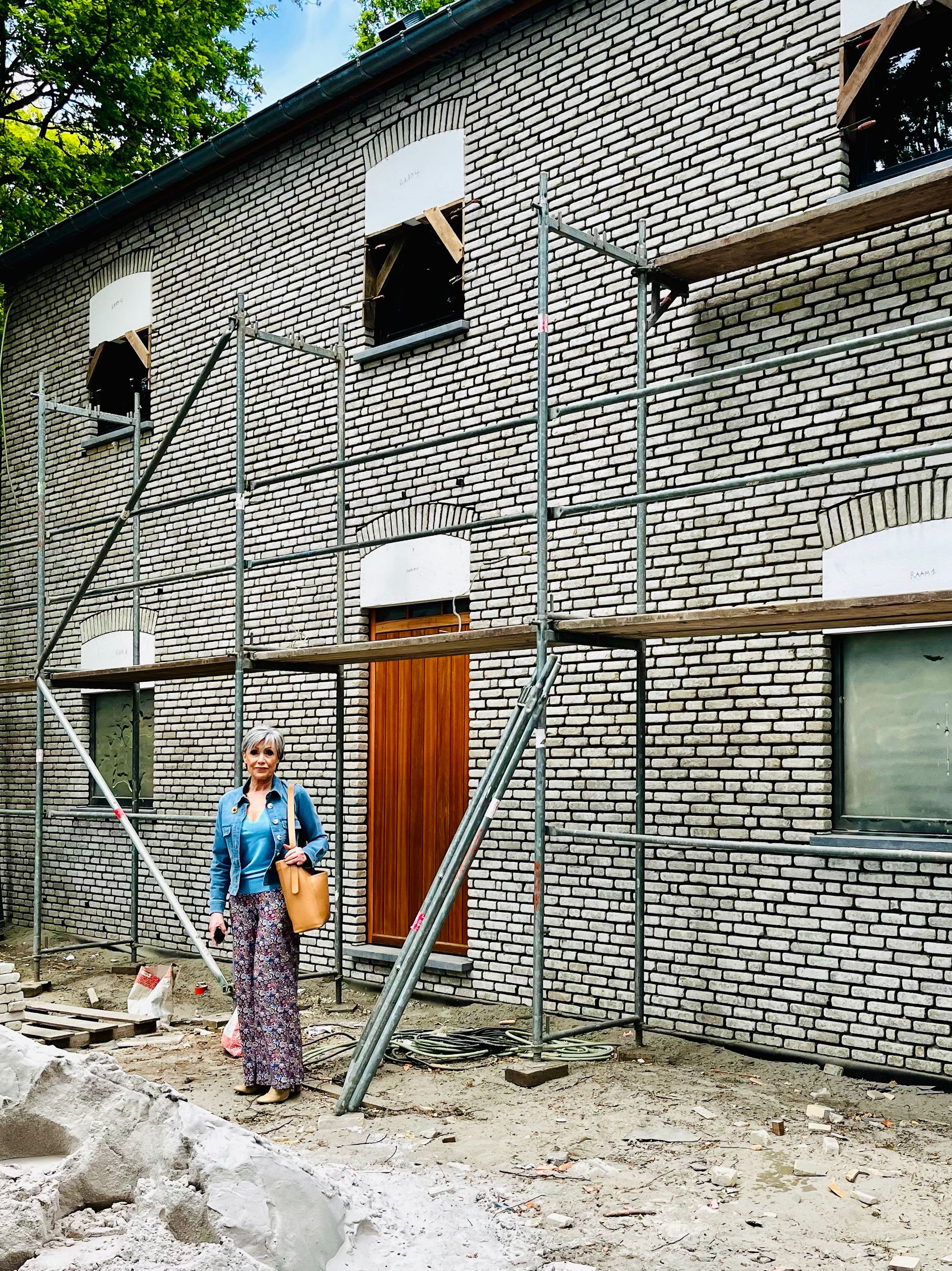 bouwerhaal Greet Rouffaer met Sibomat