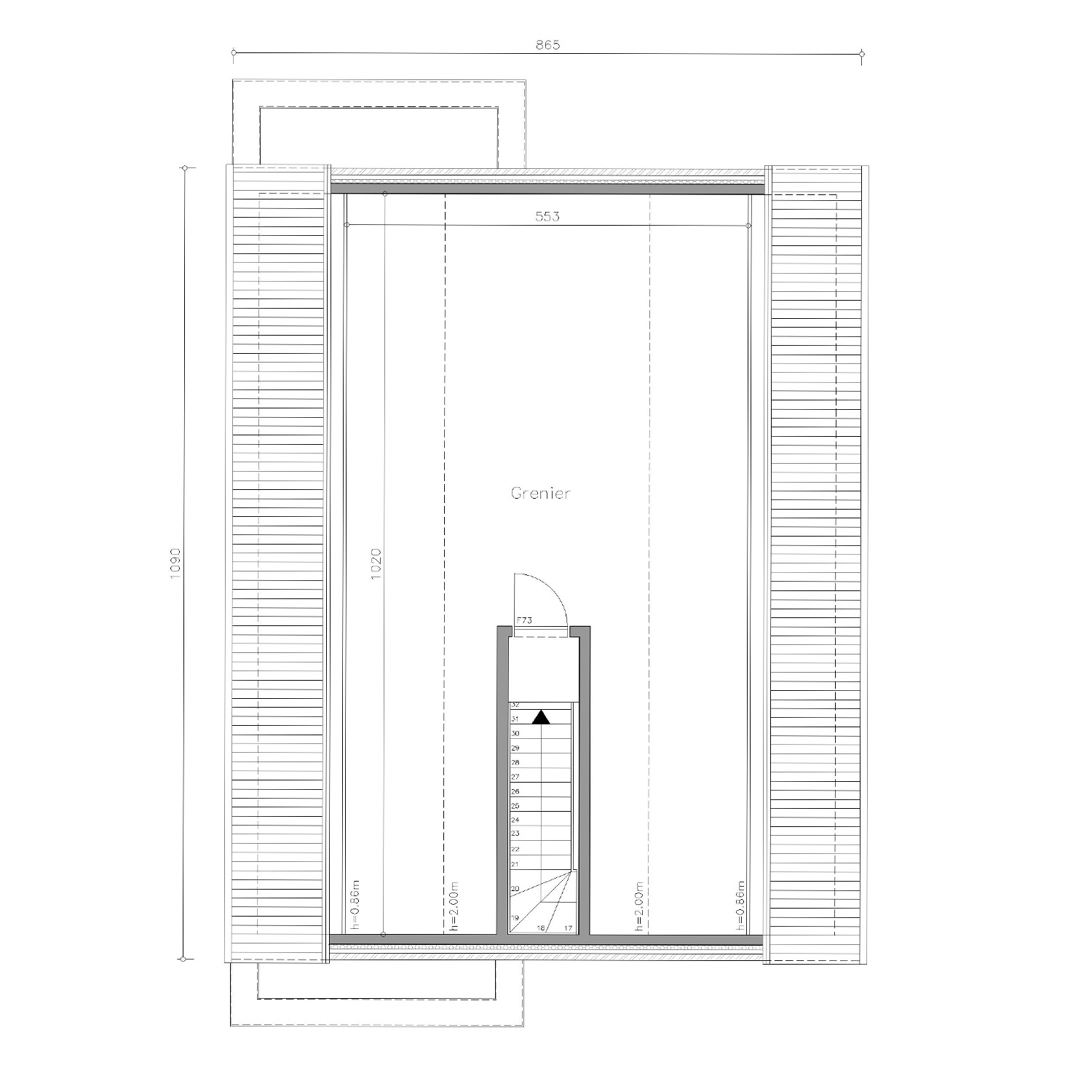 Sibomat T27 plan de maison étage