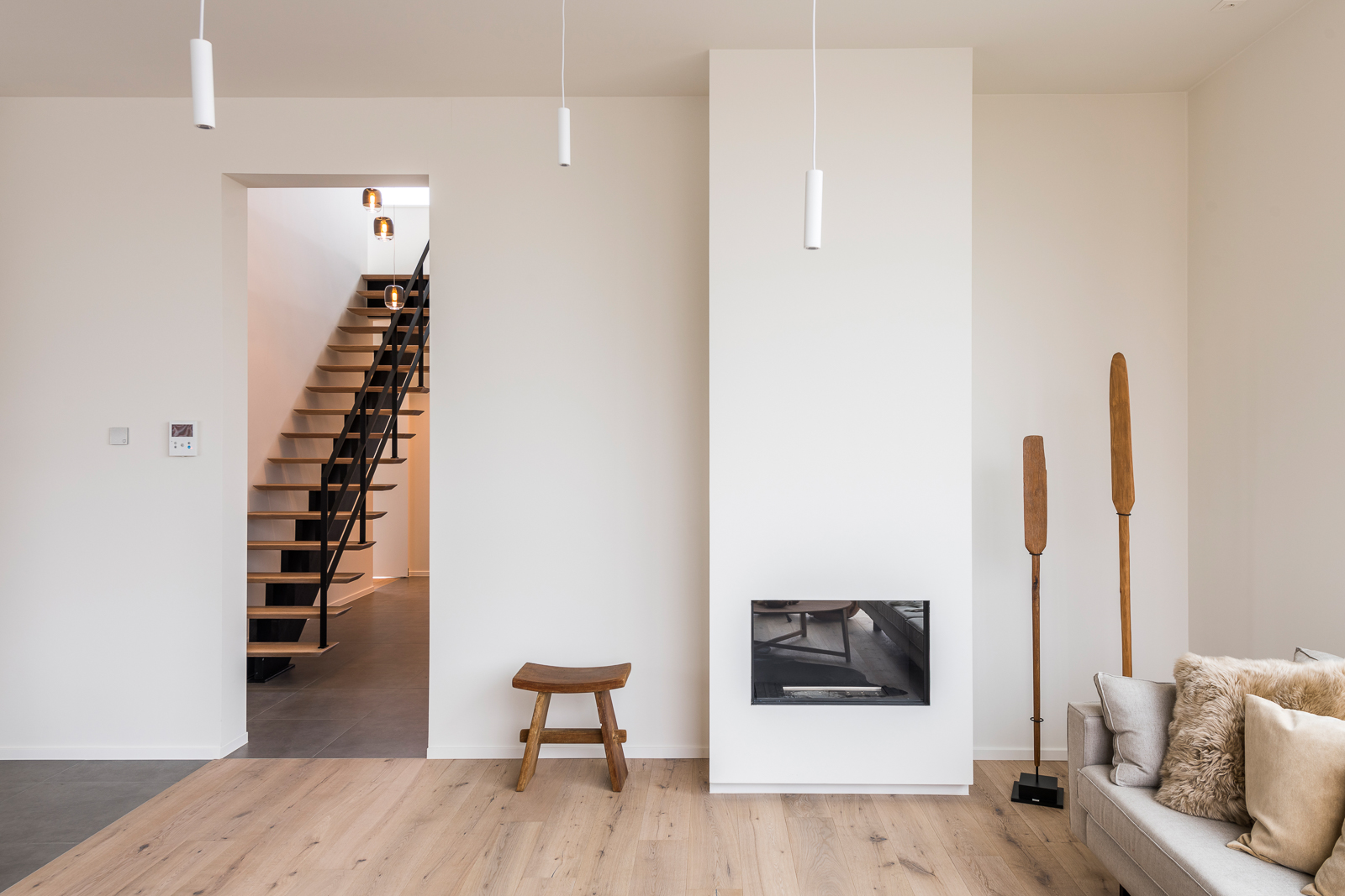 Modern en strak interieur kijkwoning te Zulte