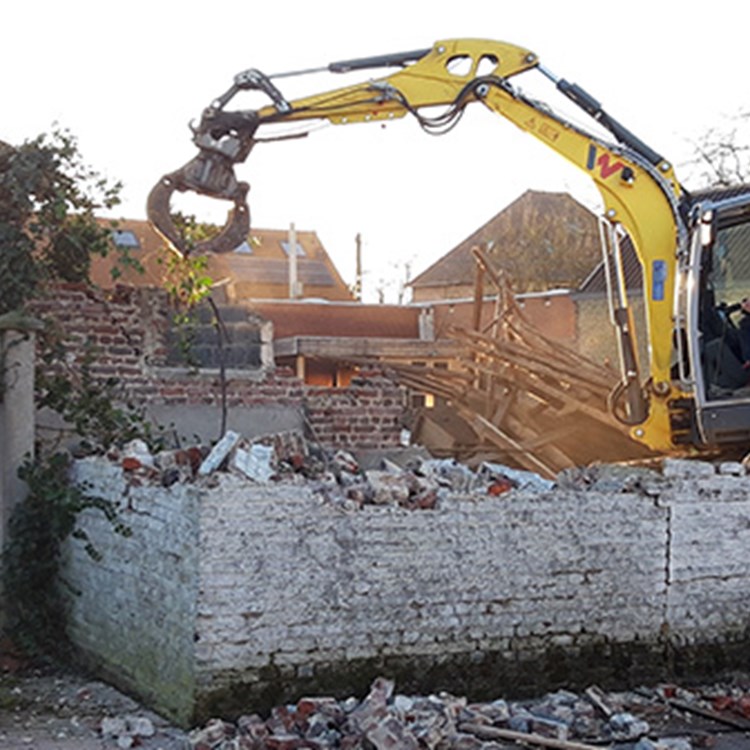 Afbraakwerken afbraak en heropbouw