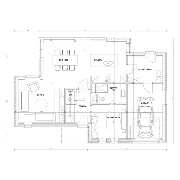 Sibomat inspiratieplan Q13 Gelijkvloers