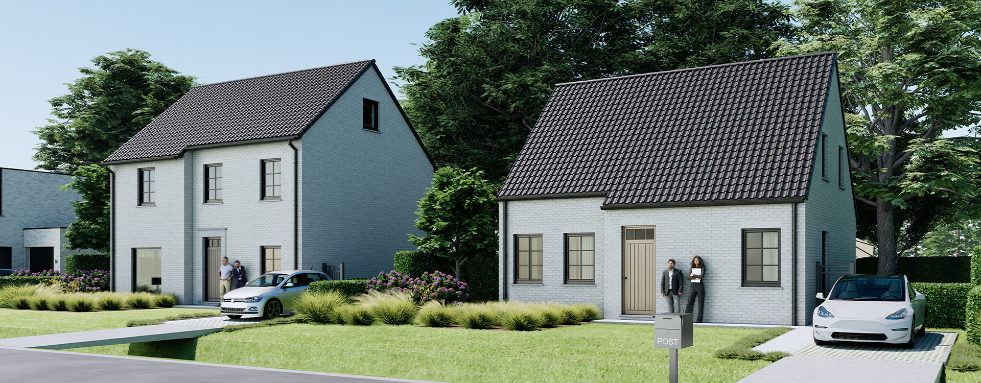 Nieuwbouwproject Kampenhout met diverse woningtypes in open bebouwing