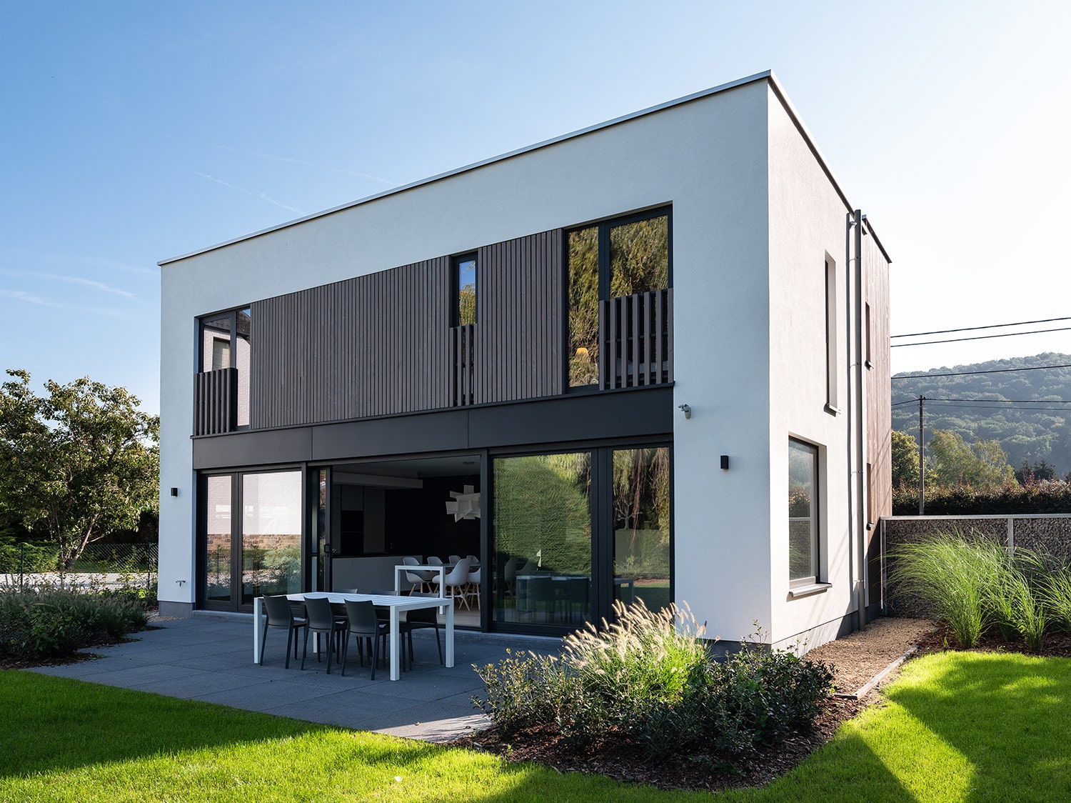 Maison moderne et réalisation Sibomat à Wepion 