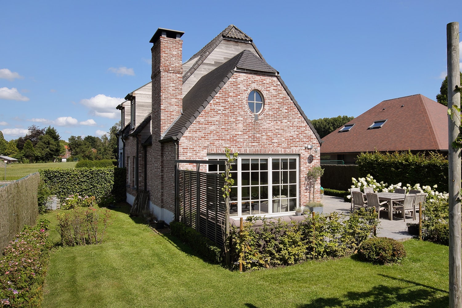 Jardin d'une maison rurale