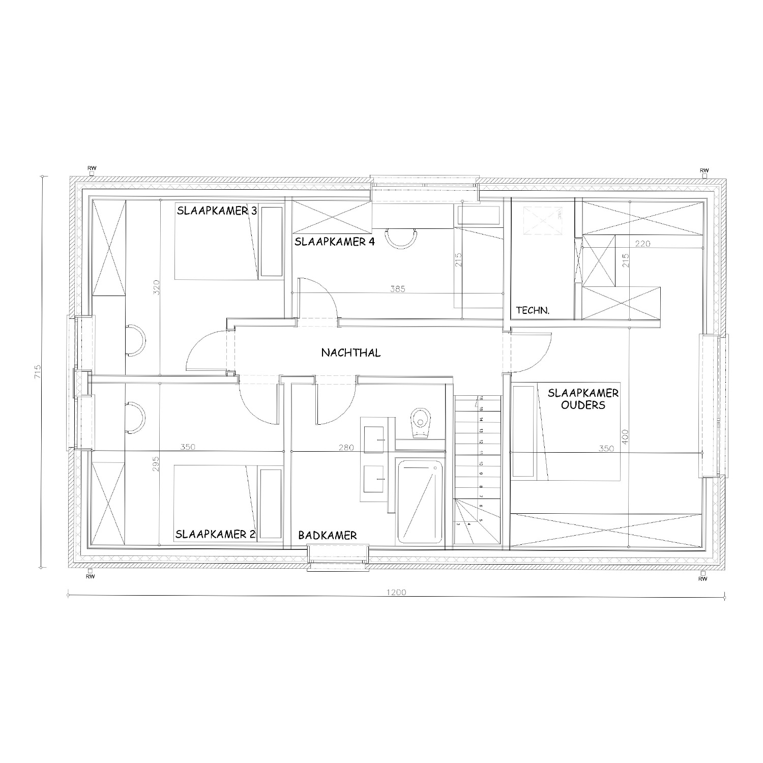 Sibomat inspiratiewoning grondplan T36 verdiep