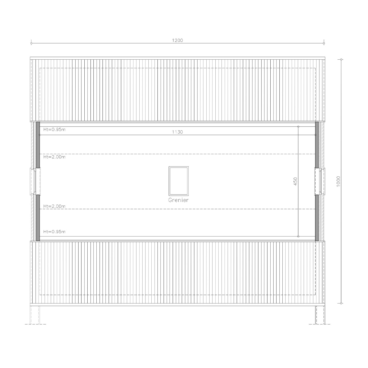Sibomat T32 plan de maison grenier