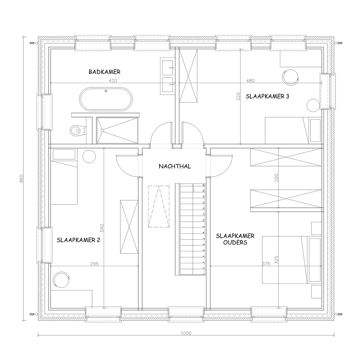Sibomat inspiratiewoning grondplan C11 verdiep