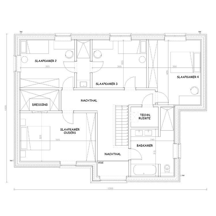 Sibomat inspiratiewoning grondplan Q11 verdiep