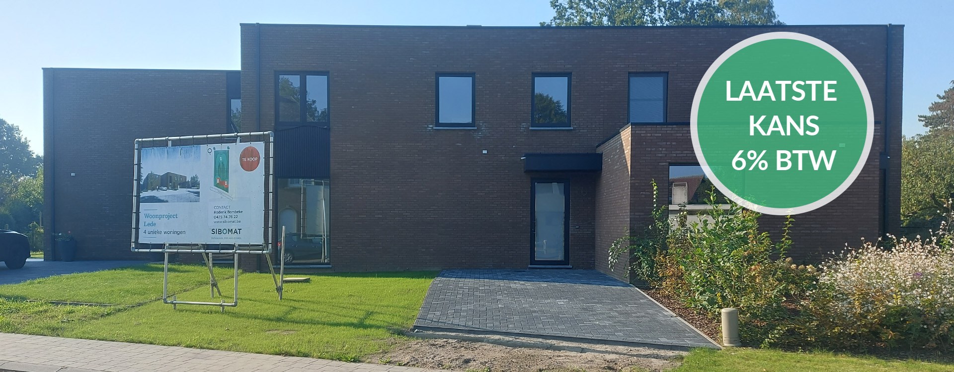 Nieuwbouw te koop Lede aan 6% btw