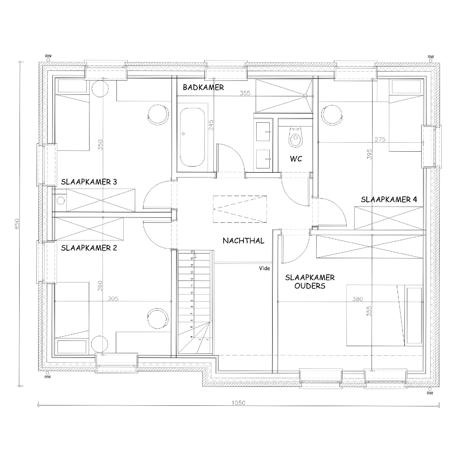 Sibomat inspiratiewoning grondplan C5 verdiep