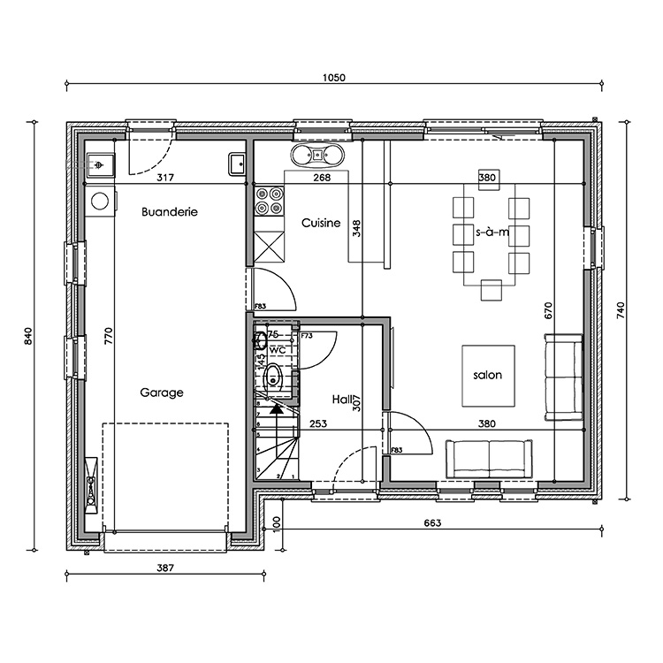 Maison d'inspiration Sibomat T12