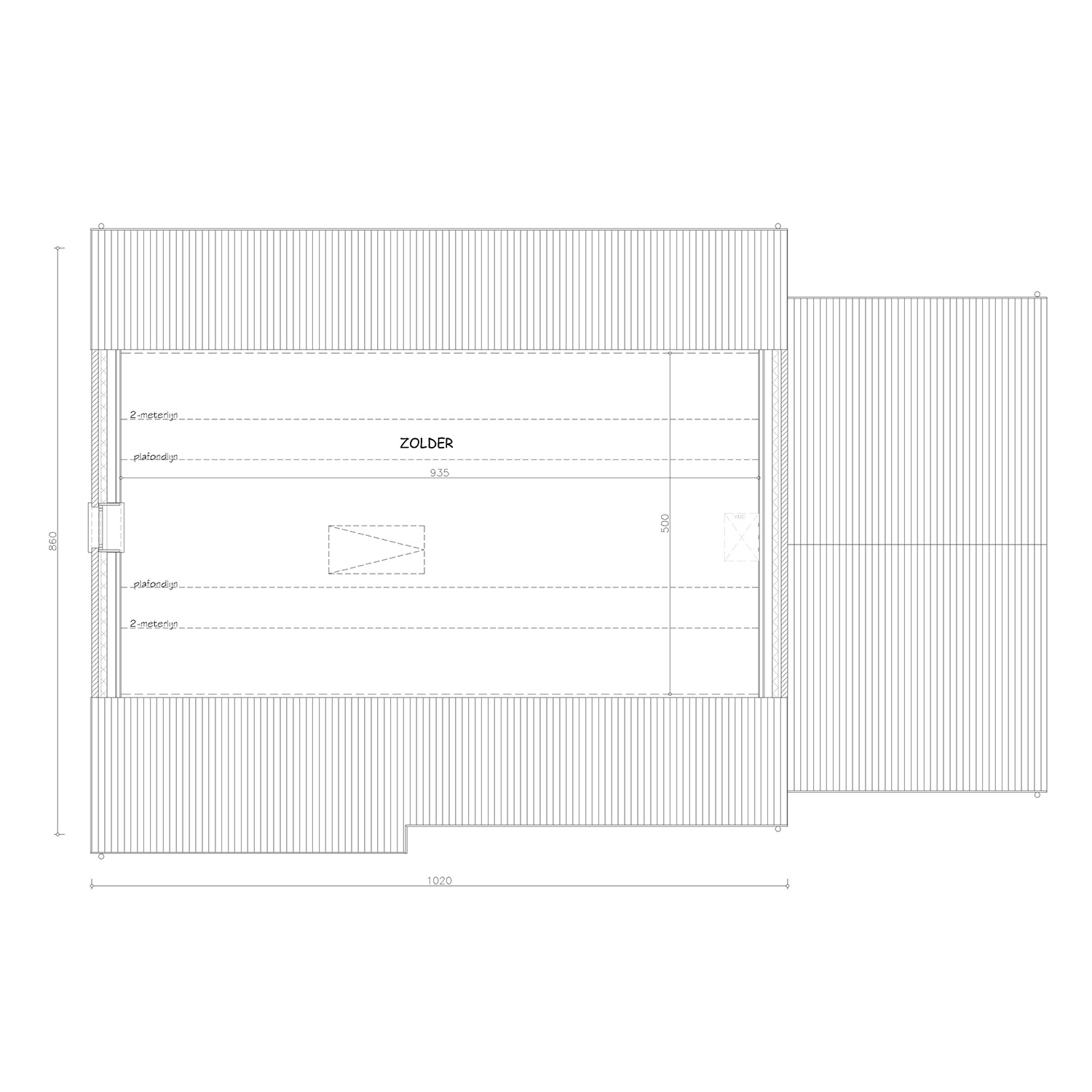 Sibomat inspiratiewoning grondplan C10 zolder