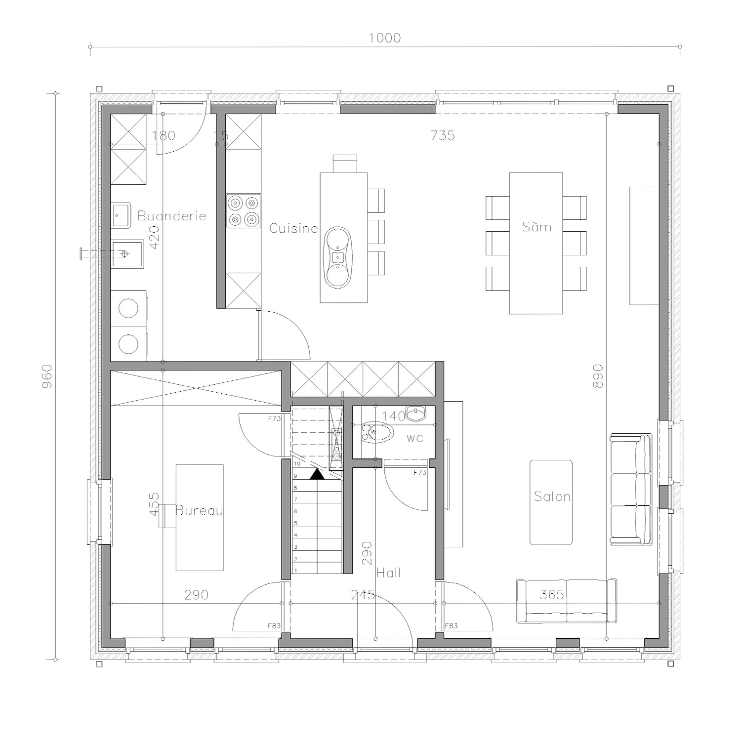 Sibomat C21 plan de maison