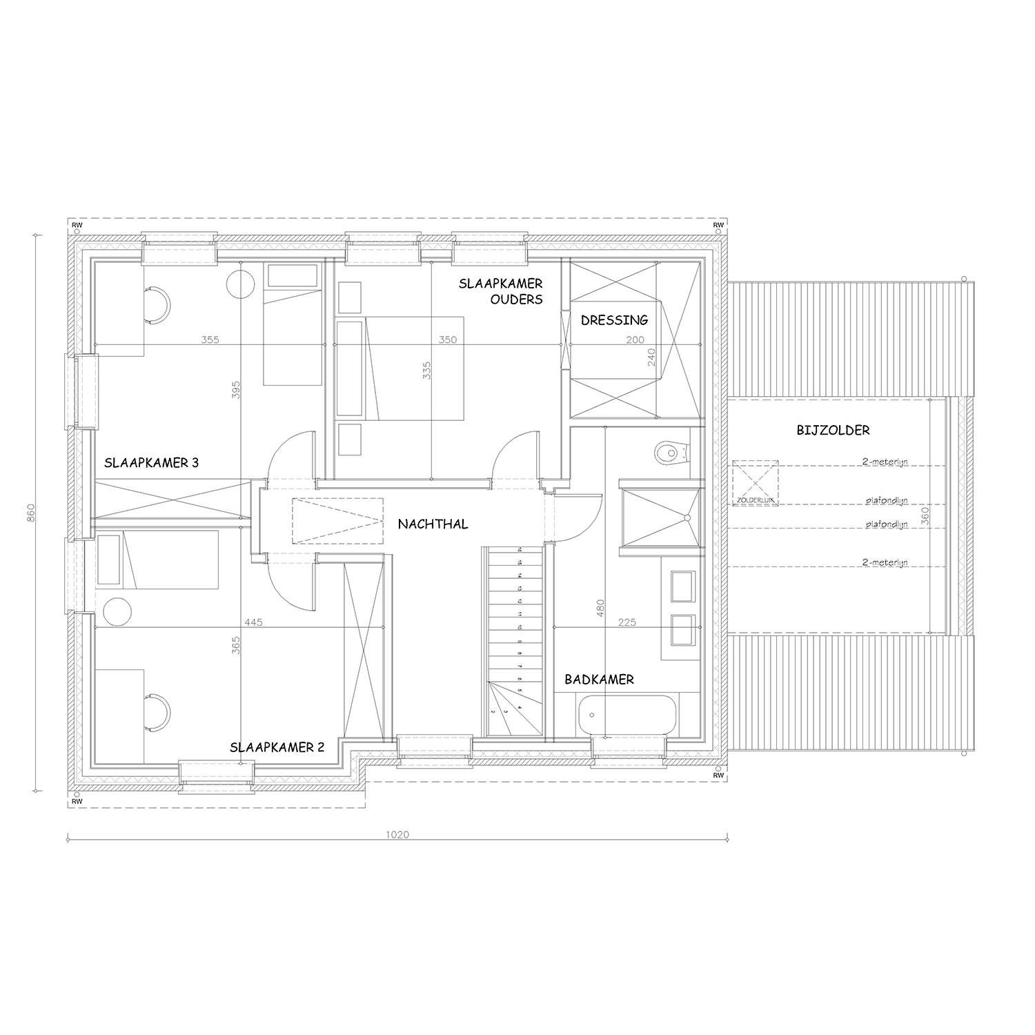Sibomat inspiratiewoning grondplan C10 verdiep