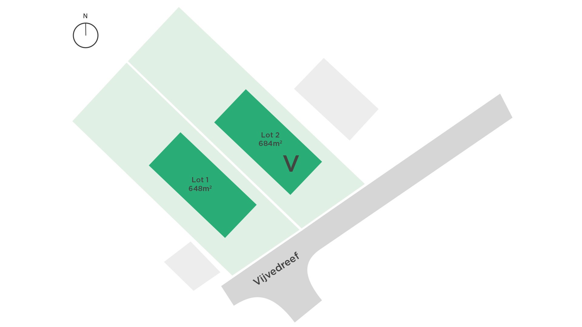 Verkavelingsplan Vijvedreef Sint-Baafs-Vijve