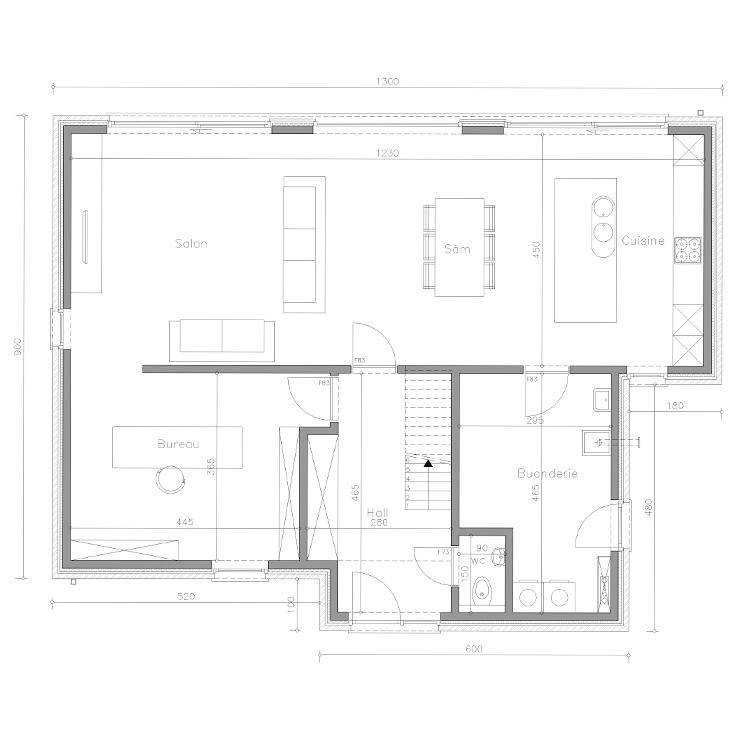 Sibomat Q11W plan de maison étage