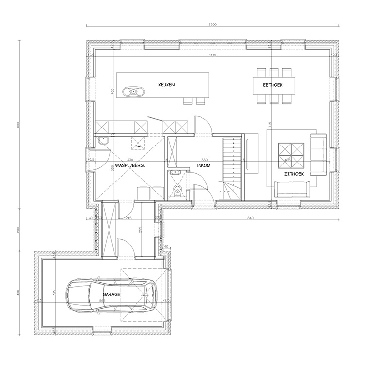 Sibomat inspiratieplan C14 Gelijkvloers