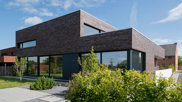 moderne houtskeletbouw woning en realisatie Sibomat